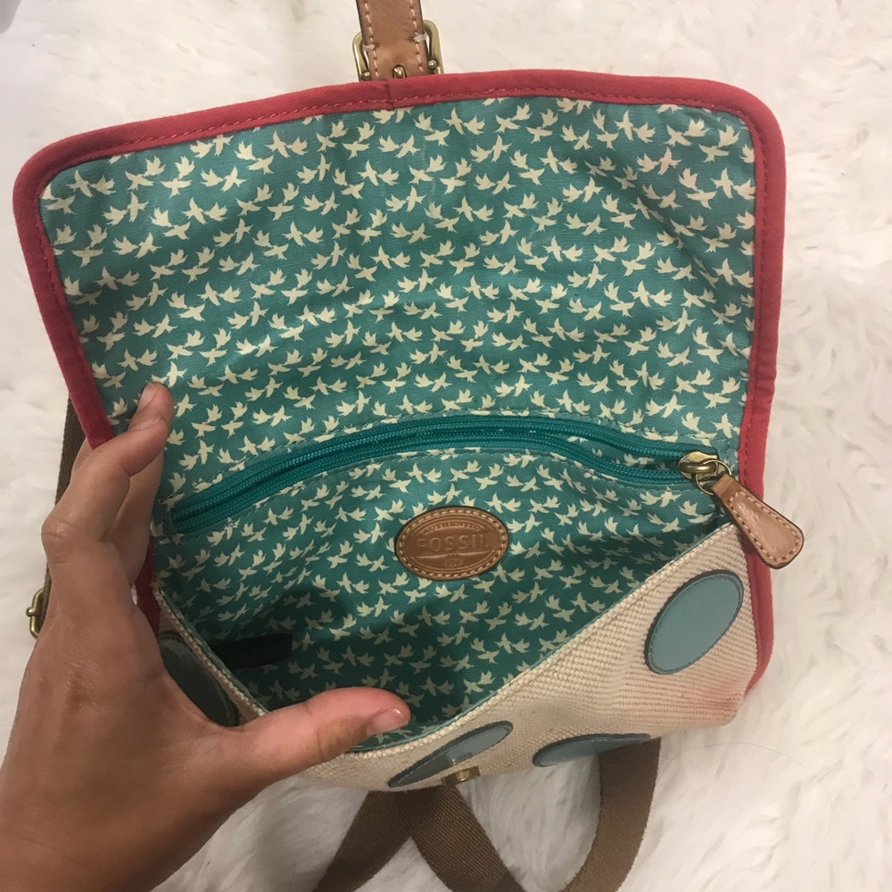 Mini Fossil Polkadot Crossbody Bag - Picture 7 of 7